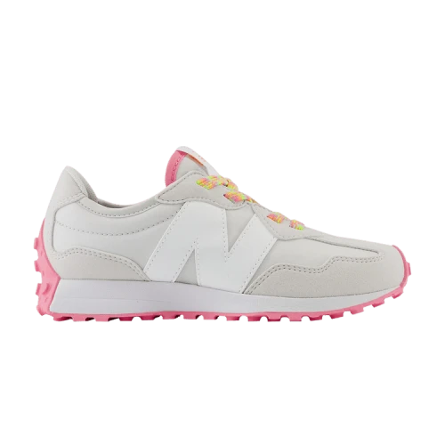 New Balance 327 Little Kid Wide 'Grey Matter Bright Pink'