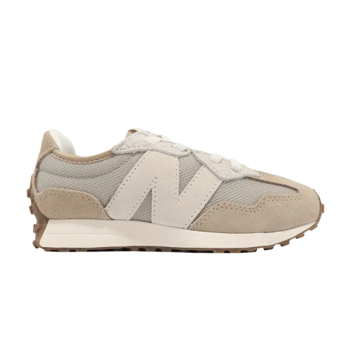 New Balance 327 Bungee Lace Little Kid Wide 'Moonbeam Macadamia Nut'