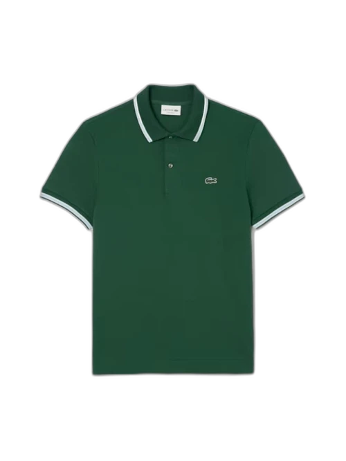 Lacoste Regular Fit Trim Accent L.12.12 Polo Shirt Green