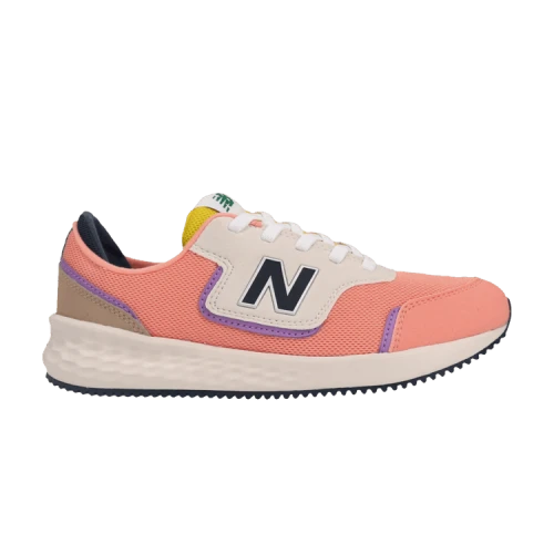 New Balance X-70 Wide Little Kids 'Orange Beige Purple'