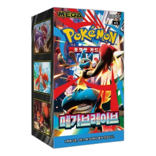 Pokemon Card KR Mega Expansion Pack Mega Brave Box (30 Packs)