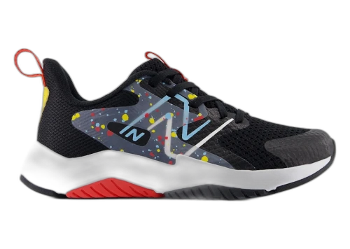 New Balance Rave Run v2 Black Blast Red Team Sky Blue (PS)