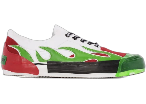 Palm Angels Flame Low Top Green Red