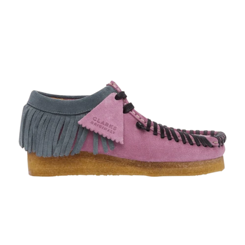 Palm Angels x Clarks Fringed Wallabee Moccasin 'Lilac'