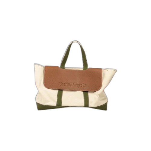Palm Angels Cabas Bag White/Green/Brown