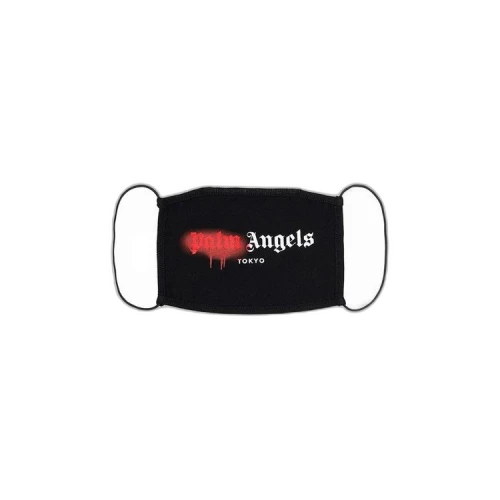 Palm Angels Paint Logo Face Mask Black/Red