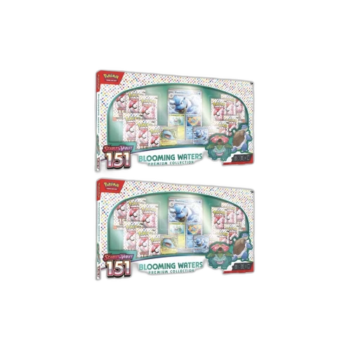 Pokémon Scarlet & Violet 151 Blooming Waters Premium Collection Box 2x Lot