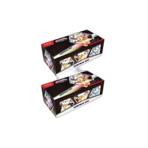 Pokémon Scarlet & Violet Prismatic Evolutions Surprise Box 2x Lot