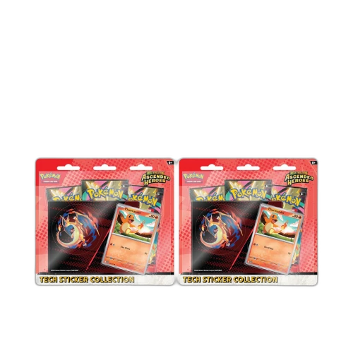 2026 Pokémon Mega Evolution Ascended Heroes Charmander Tech Sticker Collection 2x Lot