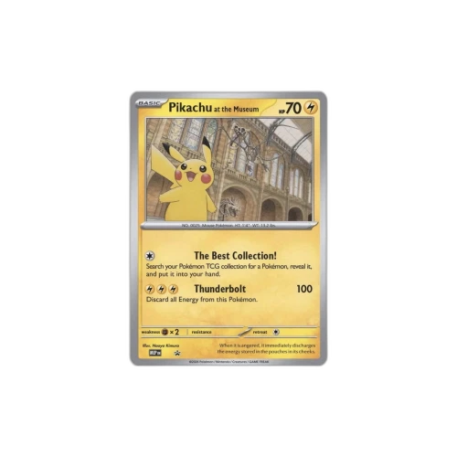 Pikachu at the Museum Pokémon Natural History Museum Promo (Ungraded)