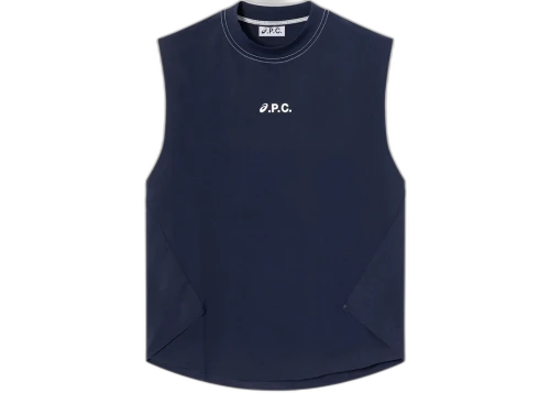 ASICS x APC Women's On Court Crew Top Dark Navy Blue