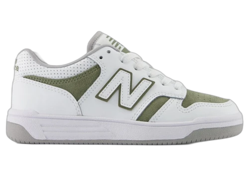 New Balance 480 White Dark Olivine (PS)