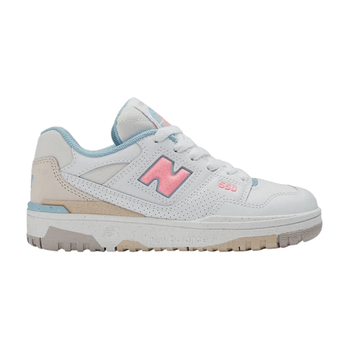 New Balance 550 White Ultra Pink (PS)
