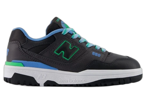 New Balance 550 Black Cement Green Apple Blue (PS)