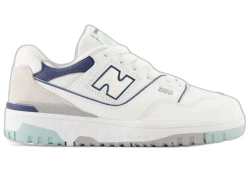 New Balance 550 White Winter Fog Navy (PS)