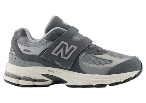 New Balance 2002R Hook and Loop Castlerock Slate Gray (PS)