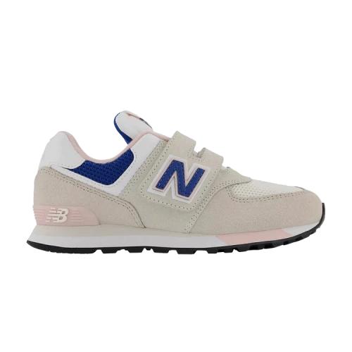 New Balance 574 Hook & Loop Little Kid Wide 'Moonbeam Blue Groove'