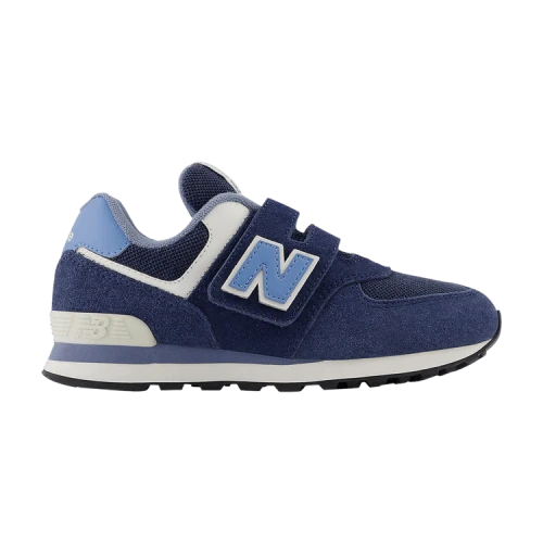 New Balance 574 Hook & Loop Little Kid Wide 'Navy Heritage Blue'