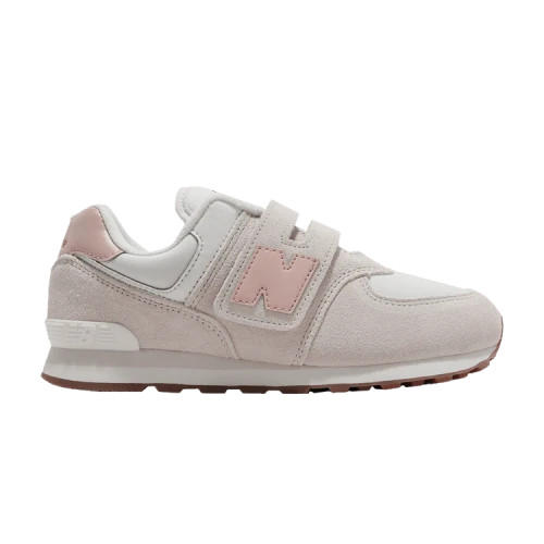 New Balance 574 Hook and Loop Little Kid Wide 'Moonbeam Pink Sand'
