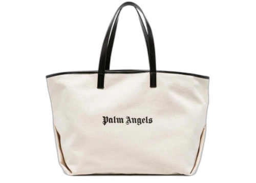 Palm Angels Classic Logo Basic Tote White/Black
