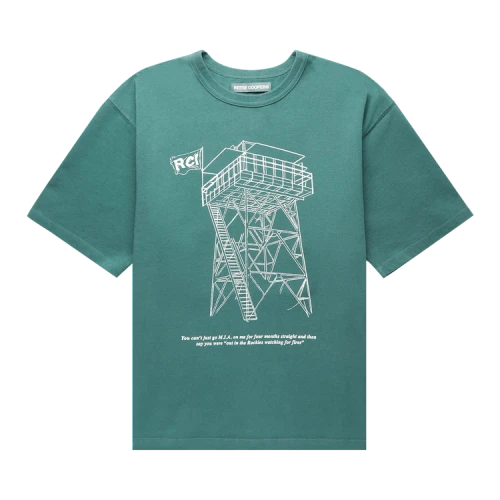 Reese Cooper Watchtower T-Shirt 'Forest Green'