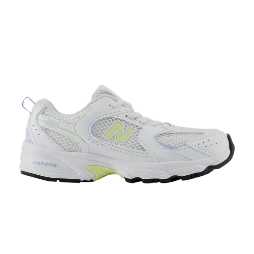 New Balance 530 Bungee Lace Little Kid Wide 'White Electric Sky'