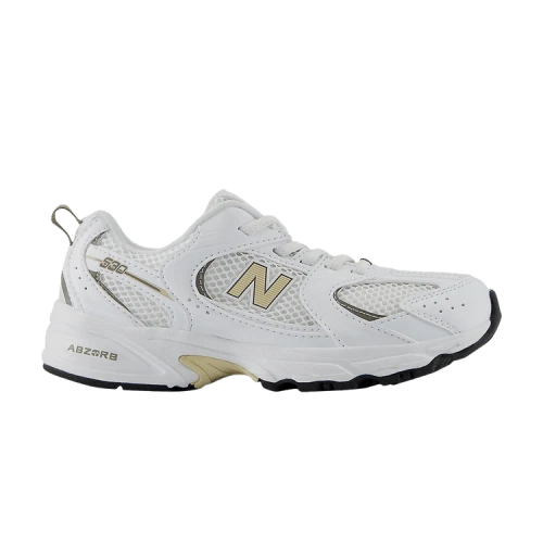 New Balance 530 Bungee Lace NB White Khaki (PS)