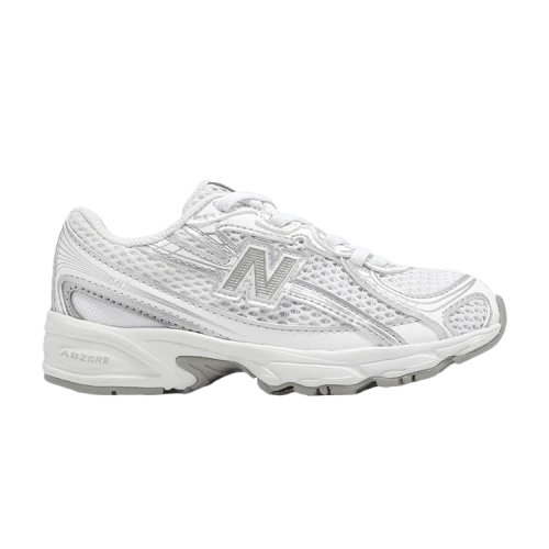 New Balance 740 Little Kid Wide 'White Silver Metallic'