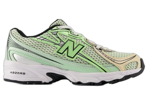 New Balance 740 Bungee Lace Mint Flash Ash Wood Lab Green (PS)