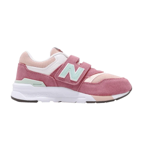 New Balance 997 Wide Little Kids 'Pink Green White'
