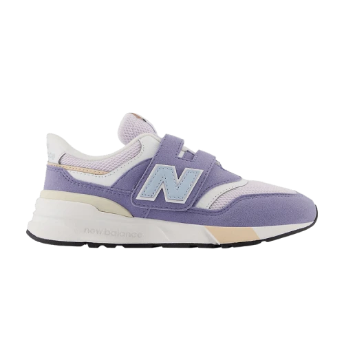 New Balance 997R Hook & Loop Little Kid Wide 'Iridescent Purple Light Chrome Blue'