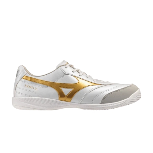 Mizuno MORELIA SALA Soccer Shoes Unisex White Gold