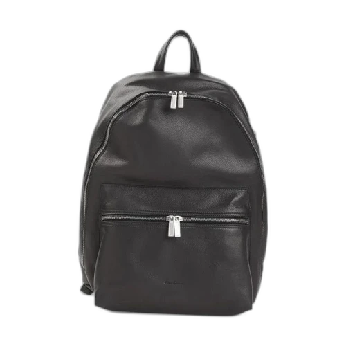 Rick Owens Soft Grain Cow Leather Backpack Black