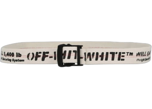 OFF-WHITE Industrial Logo Belt Nude