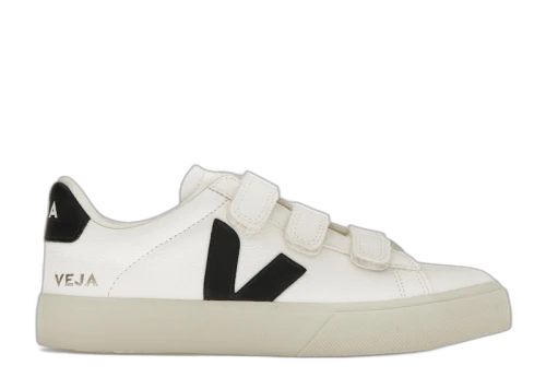 Veja Recife Chromefree Leather White Black (Women's)