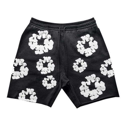 READYMADE x Denim Tears Wreath Sweatshorts 'Black'