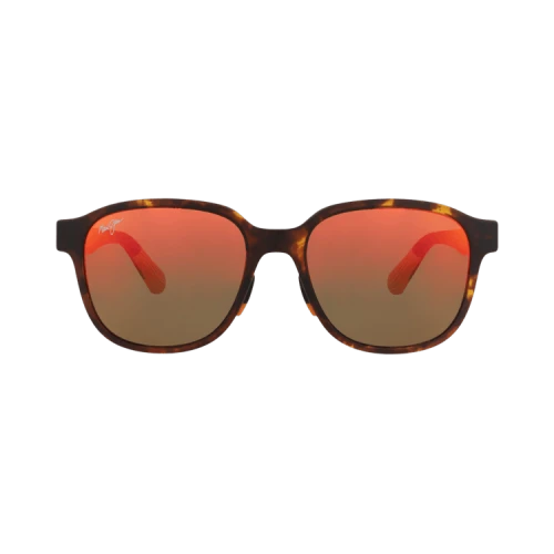 Maui Jim Round-Frame Injection Sunglasses 'Havana Havana Lava'