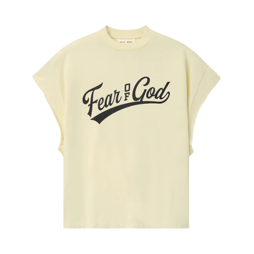 Fear of God Essentials Cut Off 90s Tee 'Chalk'