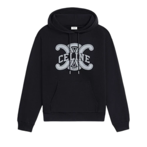 CELINE Loose Hoodie 'Black/White'