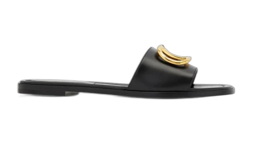 Valentino V Logo Signature Slippers Black (Women's)