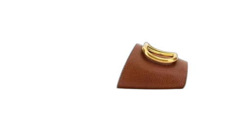 Valentino Calfskin Point V Logo Signature Slide Sandal Tan (Women's)