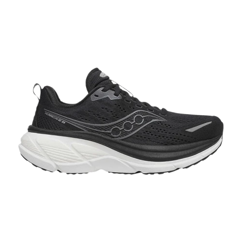 Saucony Wmns Hurricane 25 Wide 'Black White' (Women's)