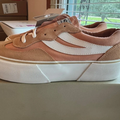 Superga 3041 Revolley Colorblock Platform Rose Dusty-F White (Women's)