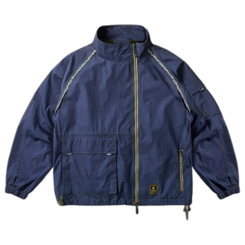 Palace x Maharishi Asymetric Track Jacket 'Blue'
