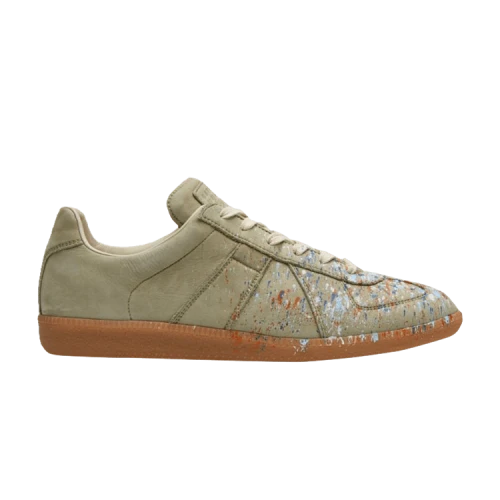 Maison Margiela 22 Replica Low Top Sneaker 'Khaki Paint Splash'