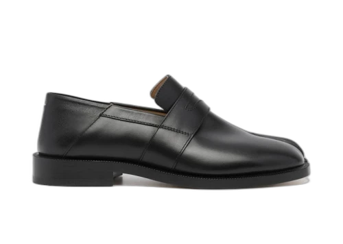 Maison Margiela Tabi Penny Loafters Foldable Back Slip On Black (Women's)