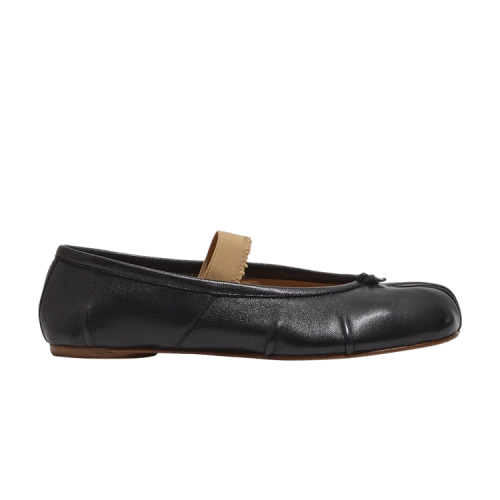 Maison Margiela Tabi Ballerina Flat Elastic Band 'Black Nude' (Women's)