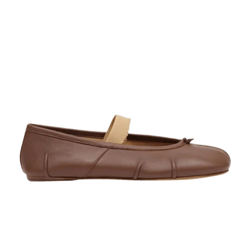 Maison Margiela Tabi Ballerina Flat Elastic Band 'Warm Coffee Nude' (Women's)