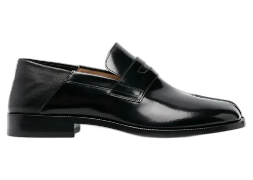 Maison Margiela Tabi Penny Loafers Black