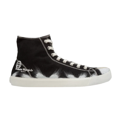 Maison Margiela Vandal Tabi Canvas High 'Black Paint Brush'